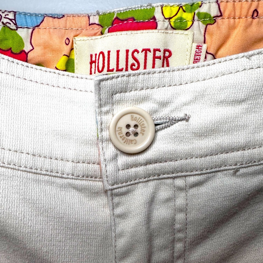Vintage Y2k Hollister Low Rise Flare Cargo Khakis Gem